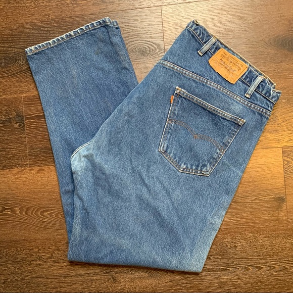 Vintage Levi’s Orange Tab 505 Straight Denim Jeans - Picture 6 of 7